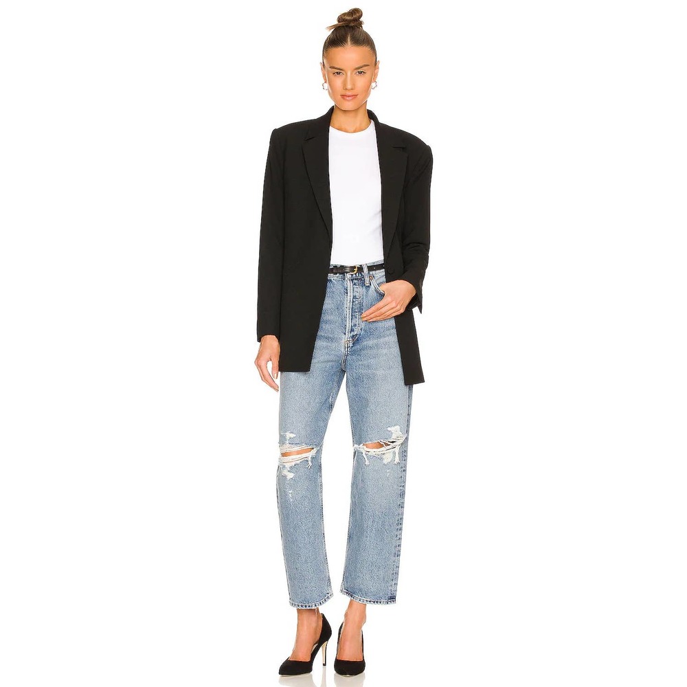 AGOLDE 90's Crop Jean in Suspend Size 25 Baggy Slouchy Light Blue Wash Relaxed